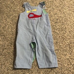 The Bailey Boys Reversible Gingham Overalls